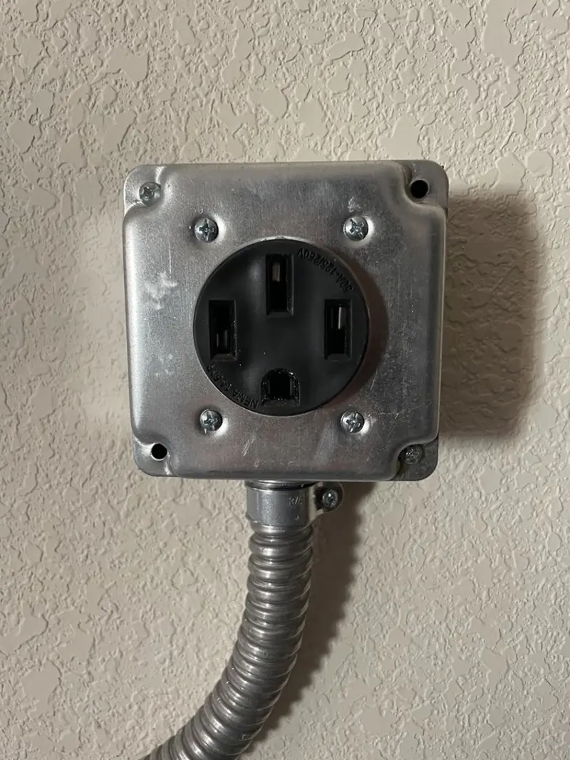 NEMA 14-50 outlet installed for Electrical Panel Upgrade in Sharonville
